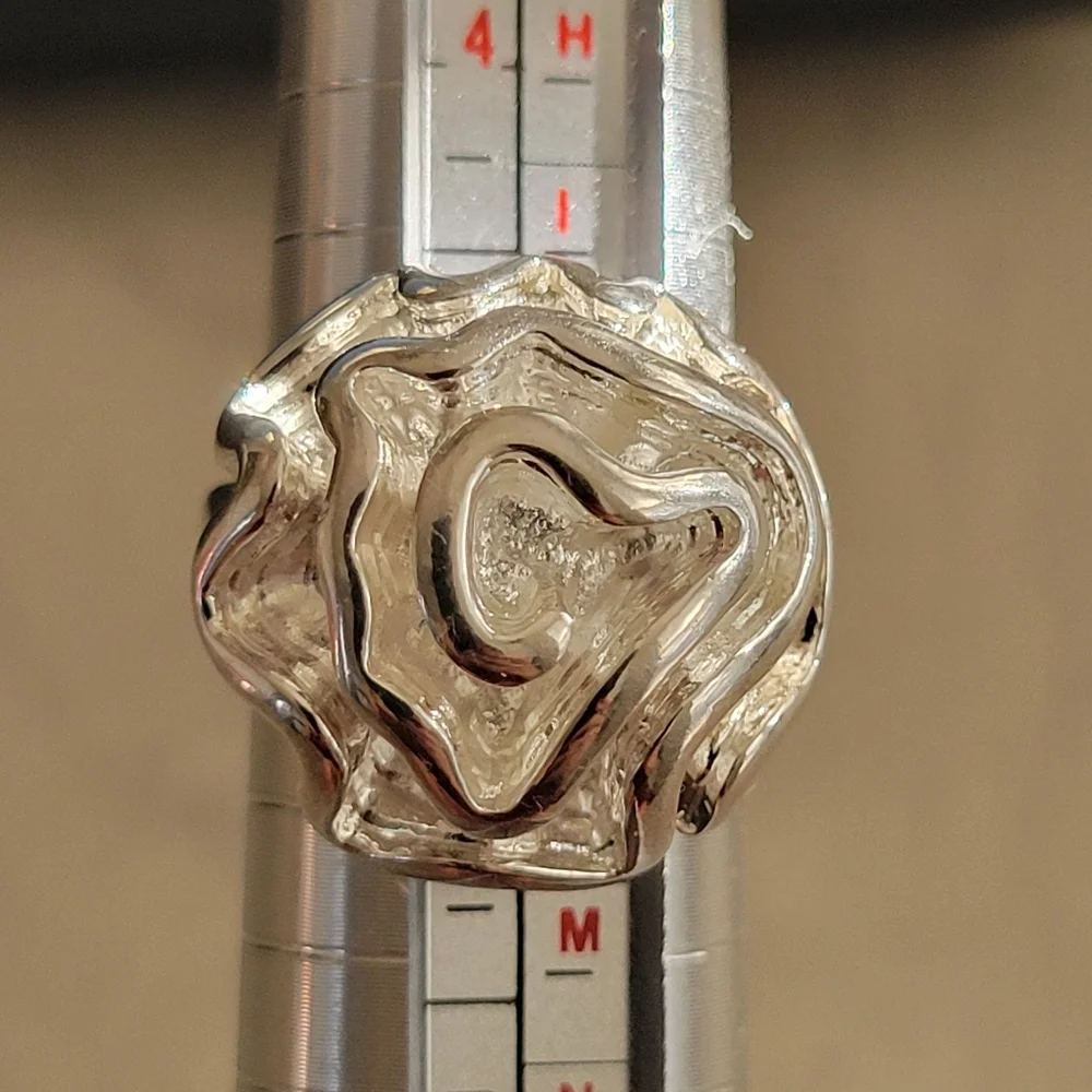 Sterling Silver 925‎ Rose Ring SIZE 5.25